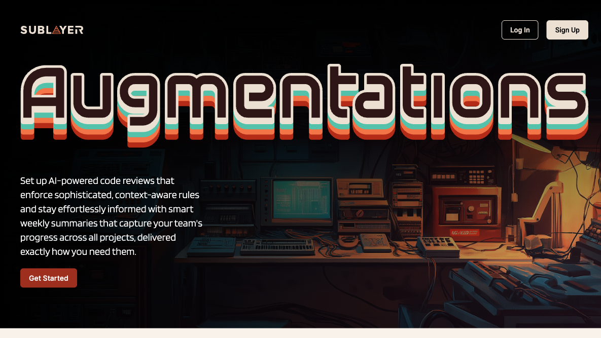 Augmentations marketing site