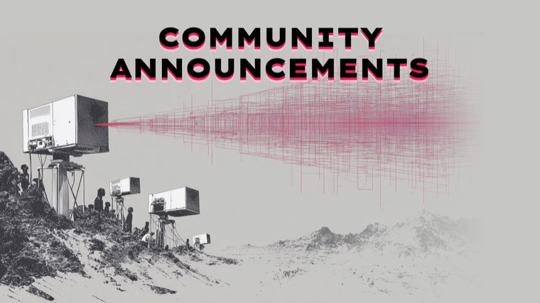 Community announcement slide