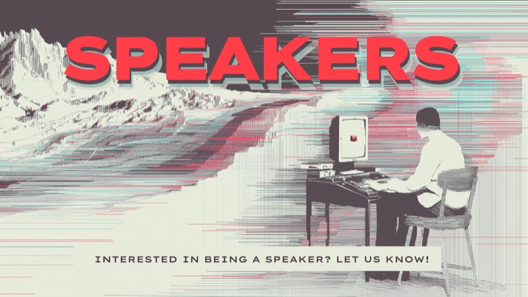 Speaker introduction slide